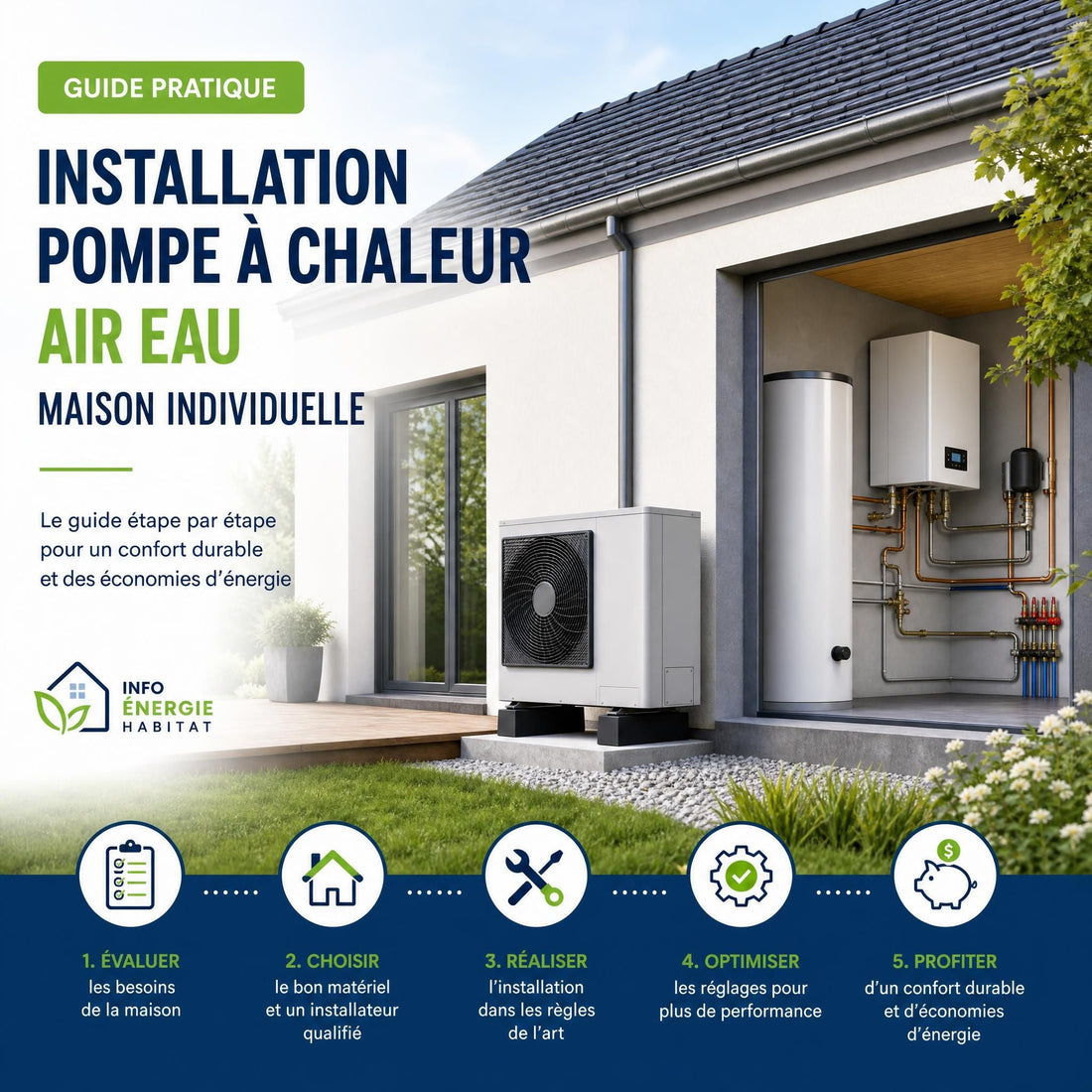 Réussir son projet de pompe à chaleur air/eau : le guide pratique